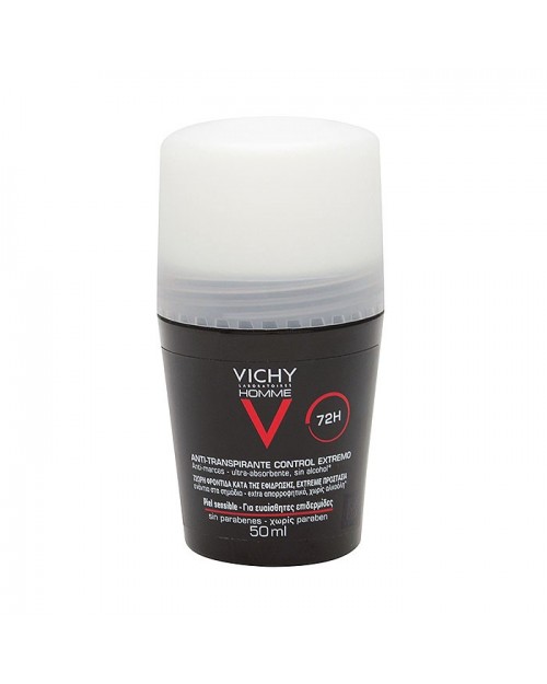 Vichy Homme ani-transpirante control extremo 72h 50ml
